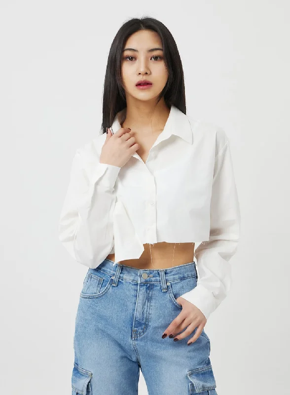 Pocket Cropped Shirt BF323