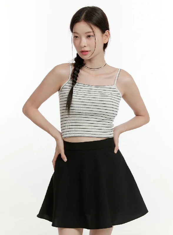 Striped Cami Crop Top OL424