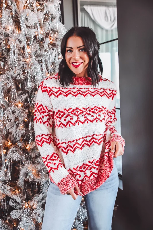 Holly Sweater-Red