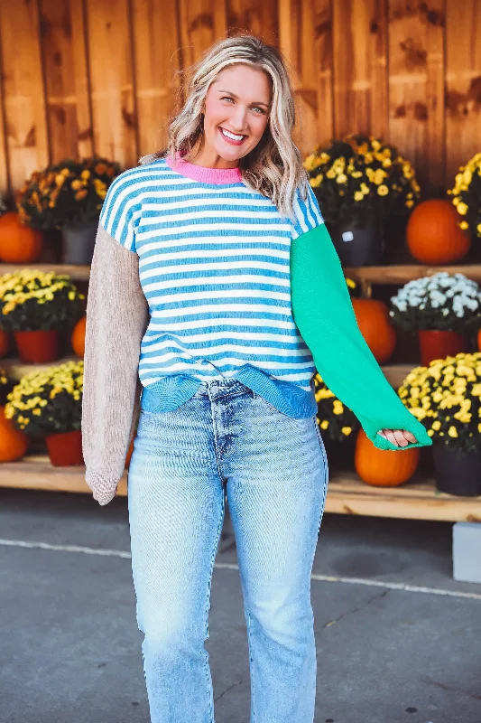 Kelci Color Block Sweater