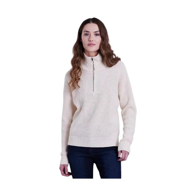 Kuhl Women's Norda Quarter Zip Sweater - Stone