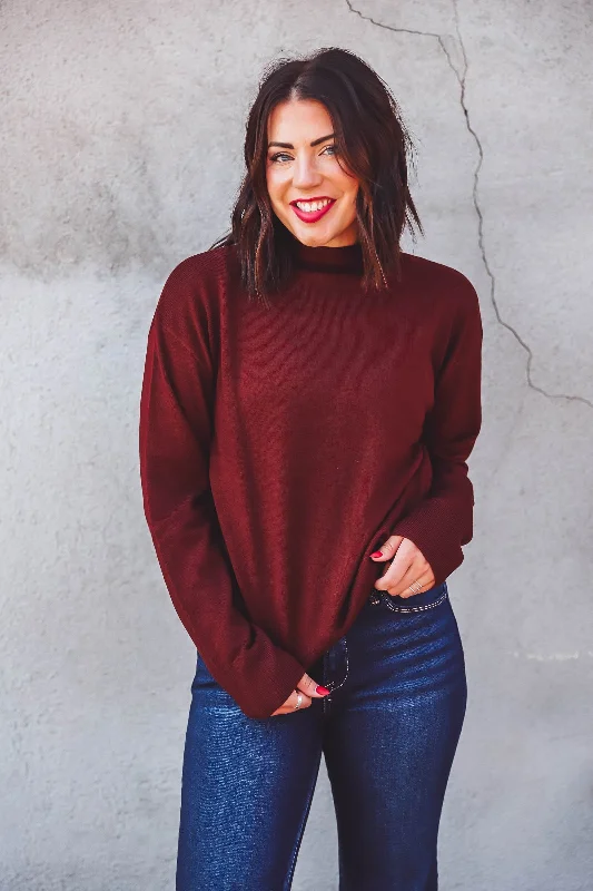 Mindy Sweater-Bordeaux