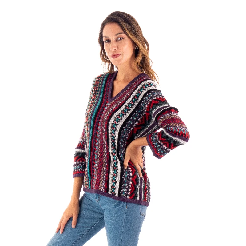 Novica Handmade Fall Style Blend Sweater