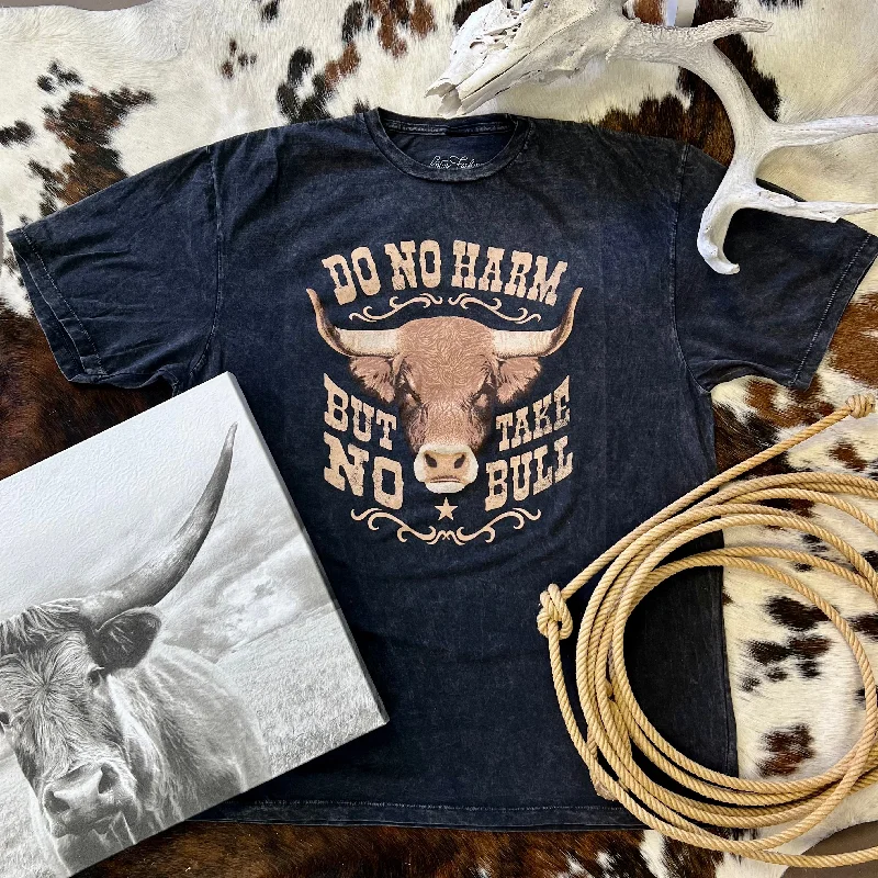 PLUS Mineral Washed Do No Harm Take No Bull Graphic Tee