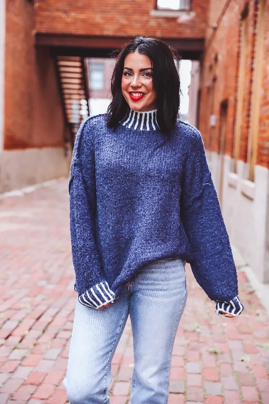 Rowan Sweater-Navy