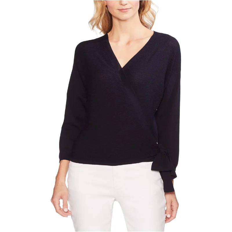 Vince Camuto Womens Sweater Wrap Blouse