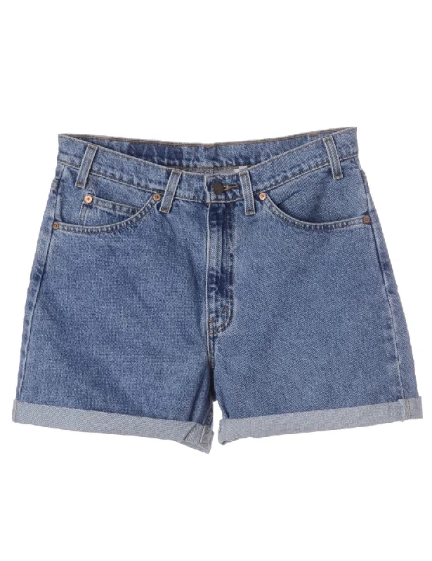 Label Willow Rolled Hem Denim Shorts