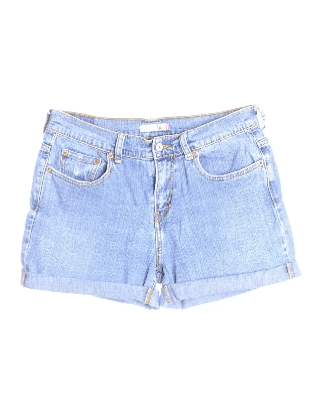 Label Willow Rolled Hem Denim Shorts