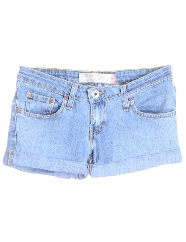 Label Willow Rolled Hem Denim Shorts