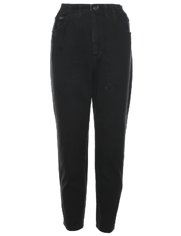 Lee Black Denim Trousers - W26 L28