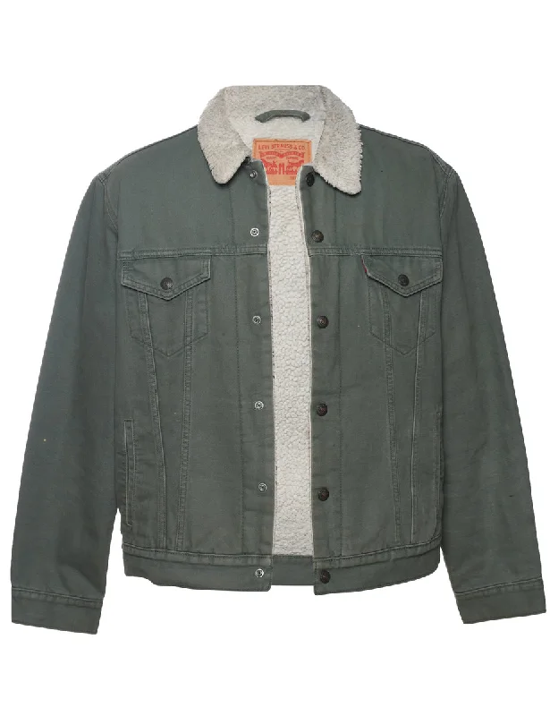 Levi's Shearling Denim Jacket - M