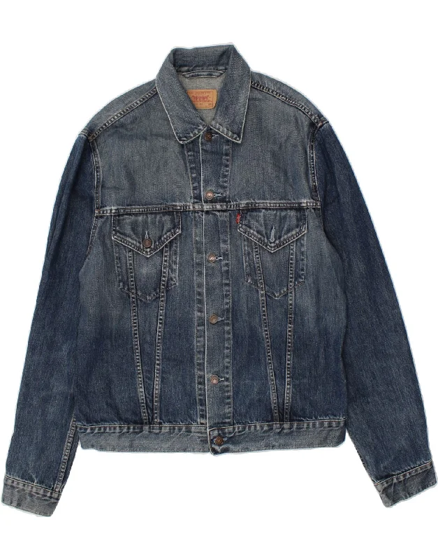 LEVI'S Womens Denim Jacket UK 20 2XL Blue Cotton