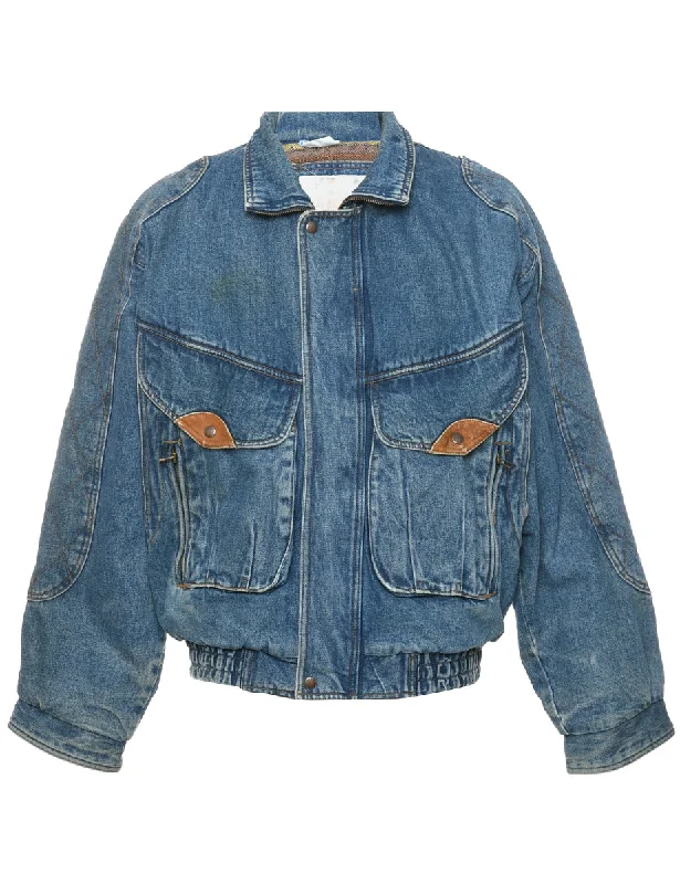 Medium Wash Denim Jacket - L