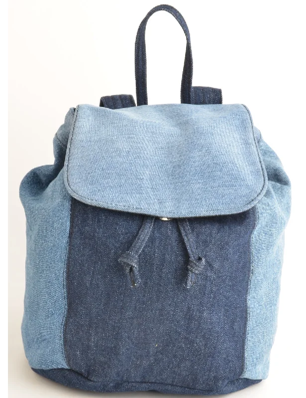 Mini Denim Backpack