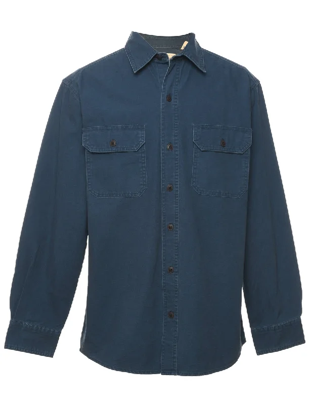 Navy Denim Shirt - M