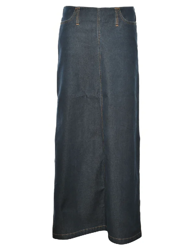 Pencil Shape Denim Skirt - M