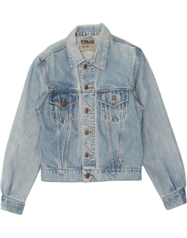 VINGAR Womens Denim Jacket UK 10 Small Blue