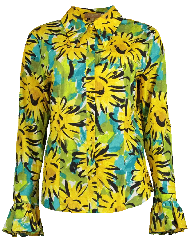 Crushed Bell Sleeve Shirt