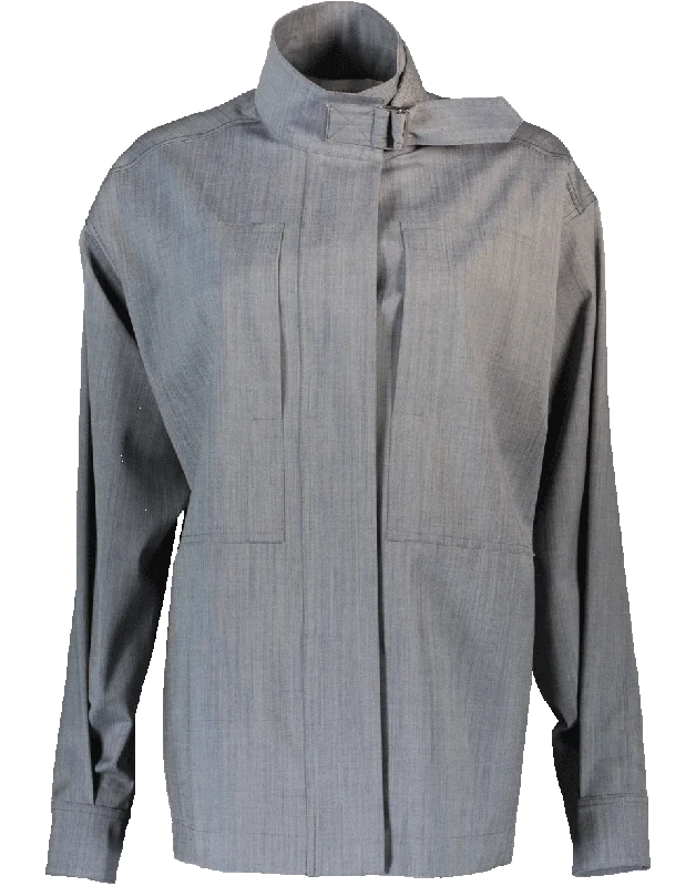 Denim Cargo Shirt