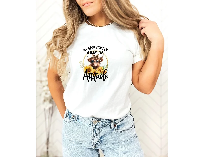 Highland Cow Attitude t shirt