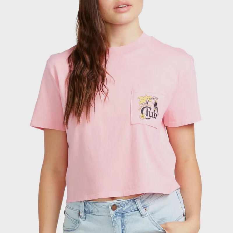 Volcom Womens Pocket Dial T-Shirt - Guava