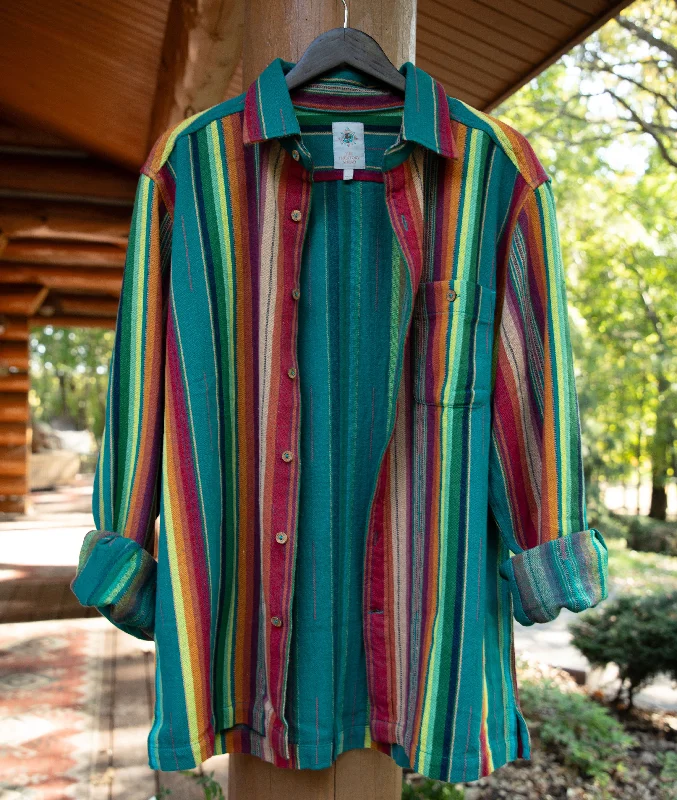 Jade Serape Stripe Shirt