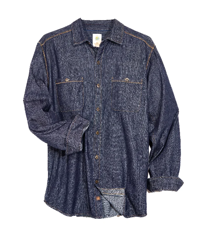 Indigo Rinse Denim Shirt