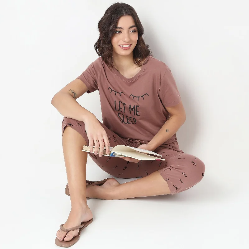 Regular Fit Printed Lounge T-Shirt