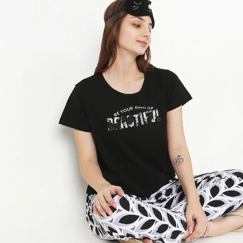 Regular Fit Printed Lounge T-Shirt