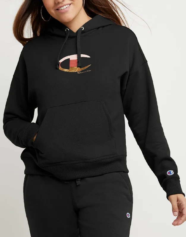 Women's Foil Colorblock Logo Hoodie