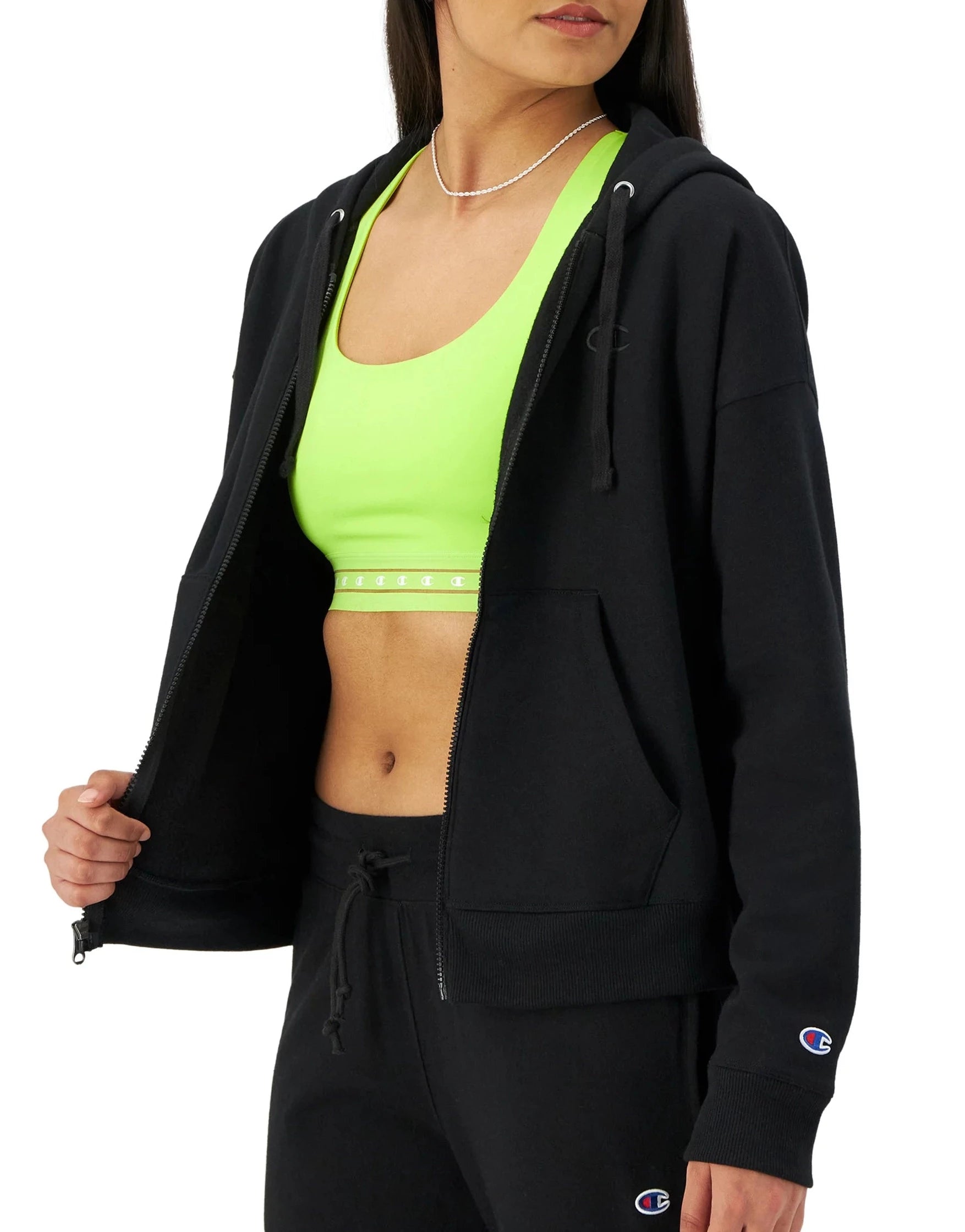 Women's C Logo Powerblend Zip-Up Hoodie