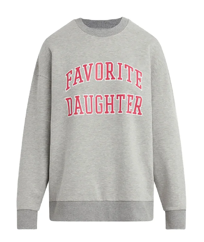 Favorite Daughter Women Collegiate Sweatshirt Heather/Pink