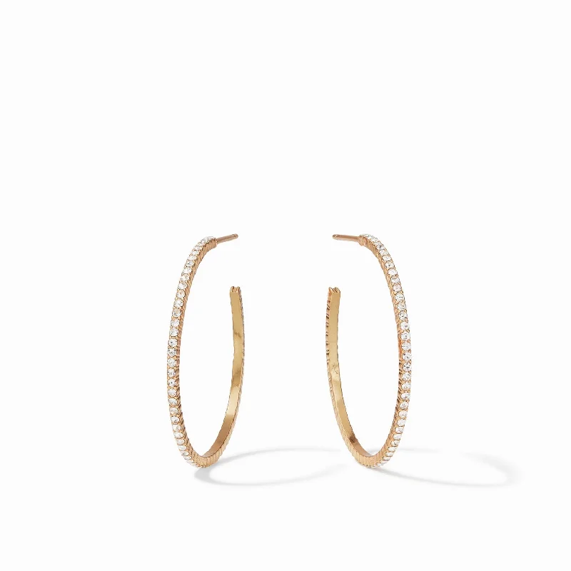 Julie Vos Windsor Cubic Zirconia Hoop Earrings